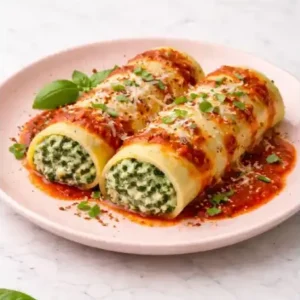 Canelones de Espinaca